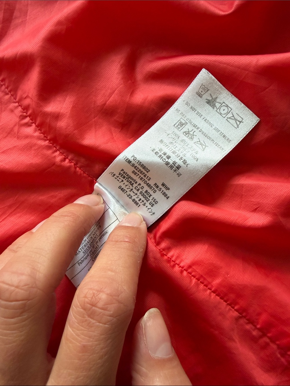Patagonia Women's Hooded Quilted Jacket - Deep Plum with Coral Accents - Picture 4 of 5